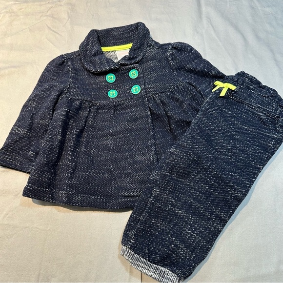 Gymboree- infant Navy Blue Jacket & Pants Set - Picture 1 of 5